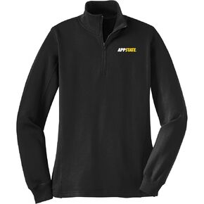 UGP Campus Apparel NCAA Primary Logo Left Chest, Team Color Womens Q-Zip Pullover, College, University