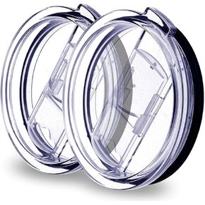 Tumbler Lid Compatible for 20 Oz Yeti and More Cooler Cup, Splash Proof Open - Close Slide Lid, Straw Friendly