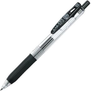 Zebra 1 X Sarasa Push Clip Gel Ink Pen - 0.5 mm - Black