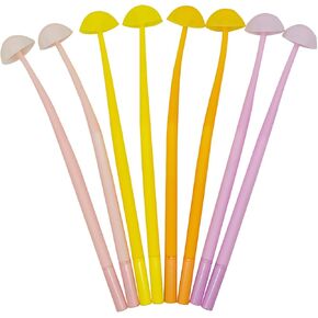 Maydahui 20 Pcs Cute Mushroom Rollerball Pens Bendable Soft Silicone Mushroomy Gel Black Ink Pen Jellyfish Shaped Pens for Student Teacher Office Supplies Desk Decor Party Favor