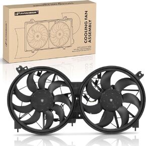 A-Premium Engine Radiator Cooling Fan Assembly Compatible with Select Nissan Models - Murano 2015 2016 2017 2018 2019, 2.5L 3.5L