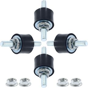 4PCS M5 Rubber Mounts Shock Absorber, Vibration Isolator Mount for Air Compressors, Garage Motor and Diesel Engines