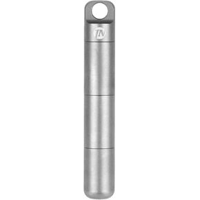 ThruNite Portable Metal Pill Case 3 Layers Pill Container Waterproof Pill Organizer Holder for Travel Purse Keychain EDC Daily Personal Care Outdoor Camping Hiking Emergency (1 Pill Case)