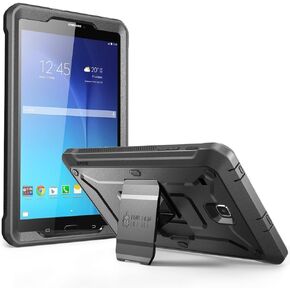 حافظة سلسلة SUPCASE Unicorn Beetle Pro مصممة لجهاز Galaxy Tab E 8.0، حافظة حماية هجينة لكامل الجسم مع واقي شاشة Galaxy Tab 8.0 بوصة SM-T378/ SM-T375 / SM-T377 Tablet (أسود)