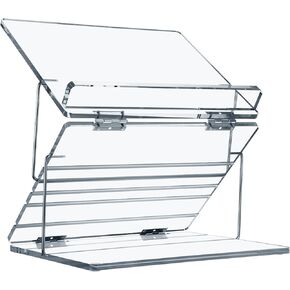 Lucite Acrylic Shtender - Adjustable Book Stand for Comfortable Hands-Free Reading, Studying or Praying