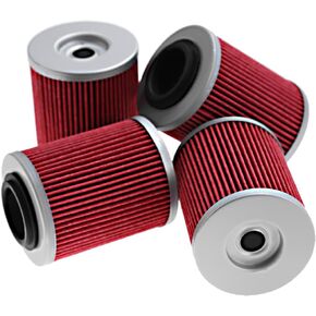 420256188 4Pcs Oil Filter Kit Replacement for Can-Am Outlander 330 400 450 500 570 650 800 850 1000 Replace# 711256188 KN152 HF152
