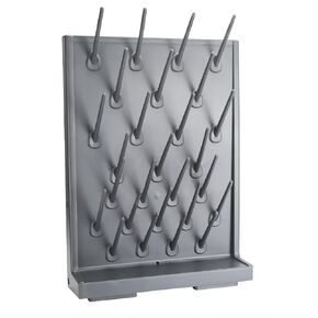 Lab Drying Racks - Lab Supply Pegboard Bench,27 Pegs Drying Rack Lab,Wall Mounted Test Tube Dryer,Detachable PP Lab Rack