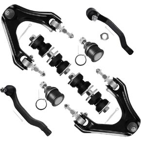 SCITOO 8pcs Front Suspension Kit Upper Control Arm And Ball Joint + Outer Tie Rod End + Sway Bar Link Kit For 1994-1998 For Honda For Accord For Odyssey 1997-1999 For Acura CL For Isuzu Oasis