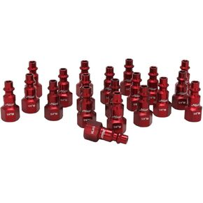 ميلتون 728MC-20 مقابس كولور فيت، طراز M أحمر، 1/4 بوصة NPT أنثى، صندوق من 20 in Kuwait