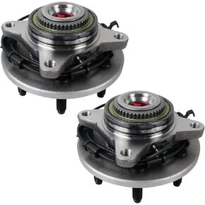 PAROD Pair 515043 4WD Front Wheel Hub and Bearing Assembly Compatible with 2003-2006 Ford Expedition, Lincoln Navigator 6Lugs w/ABS