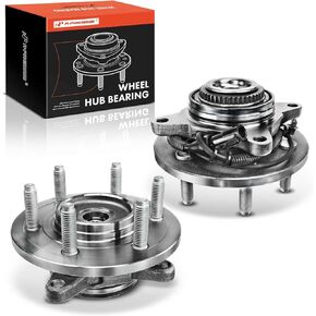 A-Premium 2 x Front Wheel Bearing and Hub Assembly with ABS & 6-Lug Compatible with Ford F-150 F150 2005-2008 & Lincoln Mark LT 2006-2008