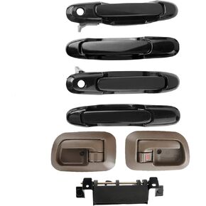 Exterior Interior Door Handles fit for Toyota Sienna 1998 1999 2000 2001 2002 2003, Front Rear Left Driver Right Passenger Side Tailgate Door Handle, 80850 80357 80359 80533 80504 79600, Pack of 7