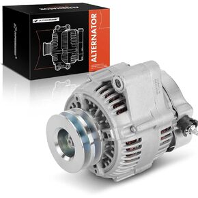 A-Premium Alternator Compatible with Toyota Land Cruiser 1993-1997 & Lexus LX450 1996-1997, 12V 80A 2-Groove Pulley Clockwise, Replace# 2706066070, 270606607084