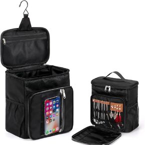 Hanging Toiletry Bag, Shower Caddy Bag for Camping&Gym, Dorm Room Essentials for College Students Girls Boys Guys, Water-resistant Travel Toiletry Bag for Traveling Women Men in Saudi Arabia