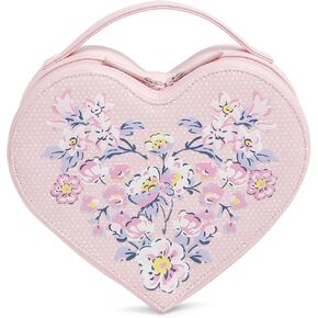 Vera Bradley Novelty Cosmetic Makeup Organizer Bag, Mon Amour Soft Blush