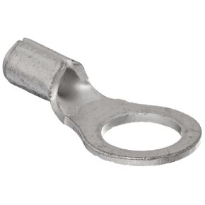 Morris Products 11018 Ring Terminal, Non Insulated, 22-16 Wire Size, #10 Stud Size (Pack of 100)
