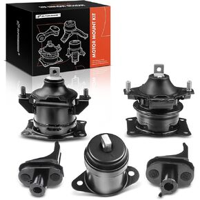 A-Premium 5PCS Engine Motor Mount and Center Suspension Mount Set Compatible with Acura TL 2004 2005 2006 2007 2008, 3.2L 3.5L, DOHC Automatic Transmission, Replace# 50830STXA02, 50820SDBA01