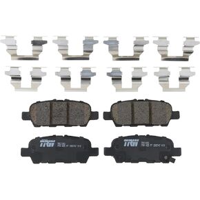 TRW Pro TRC1393 Disc Brake Pad Set For Nissan Altima 2010-2018, Rear, And Other Applications