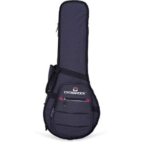 Crossrock 10mm Padded Backpack Bag for Arch Top Hollow Body & Jazz Acoustic Guitars (CRSG107SADG),Dark Grey