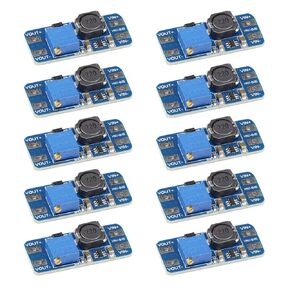 10PCS MT3608 Step Up Boost Converter DC-DC 2V-24V to 5V-28V Adjustable Step Up Voltage Regulator Module 5V 9V 12V 24V