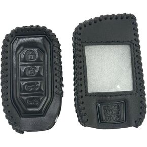 2PCS #RF-2WQ9-FM #RF-P1WG15-FM Leather Case Key fob Quality Durable New Replacement Parts for Compustar Prime Q9 2Way Remote and G15 1Way Remote