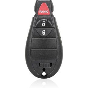 Keyless Entry Remote Control Car Key Fob Replacement 433MHz Compatible with Dodge Ram 1500 2500 3500 2013 2014 2015 2016 2017 2018 3 Button ID46 Chip for GQ4-53T