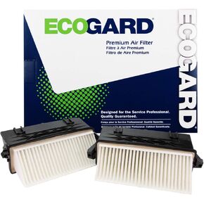ECOGARD XA11843 Premium Engine Air Filter (Set of 2) Fits Mercedes-Benz ML350 3.0L DIESEL 2012-2015, GL350 3.0L DIESEL 2013-2016, S350 3.0L DIESEL 2012-2013, GLS350d 3.0L DIESEL 2017