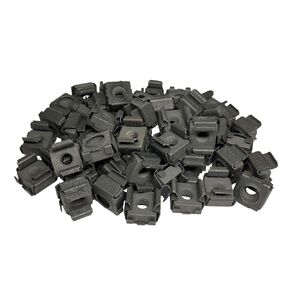RackGold® M5 Black Snap Cage Nuts 50 Pack - USA Made