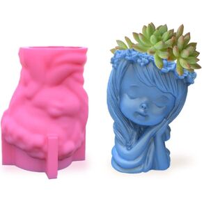 Vase Silicone Mold for Resin Pen holder Polymore Clay Unique Cat Shaped, Flower Pot Mold Epoxy Resin Casting Mold for Making Flowers Jewelry Storage Holder Home Office Decor (Cat)
