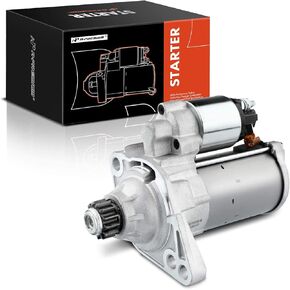 A-Premium Starter Motor Compatible with Volkswagen Jetta 2014-2019, Passat 2014-2015, Golf 2015-2021, Beetle 2014-2016, 1.4L 1.8L 2.0L, 12V 1.4KW 13-Teeth Counterclockwise, Replace# 02Z-911-024F