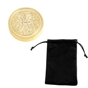 Wax Seal Stamp Set 12 Constellations Theme Zodiac Signs Brass Heads Wooden Handles Sealing Stamper Set