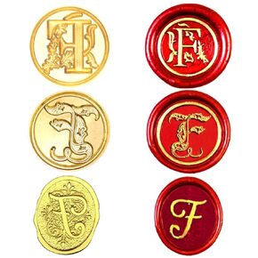 3 PCS Initial Alphabet B Wax Seal Stamp, Vintage Medieval Brass Stamp Head Removable for Thanksgiving Christmas Card Envelope Gift Wrap Wedding Engagement Party Invitation (Letter B)