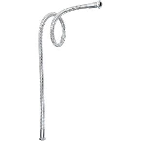 PATIKIL 11.8" Universal Gooseneck Hose, M10/M8 Fine Thread 8mm Metal Bendable Hose Flexible Arm Gooseneck Tube Extension for Multifunction DIY, Silver Tone