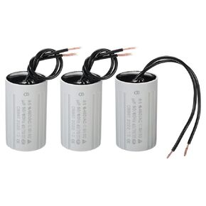 PATIKIL CBB60 6uF Running Capacitor, 3pcs AC 450V 2 Wires 50/60Hz Cylinder 60x35mm for Water Pumps, Washing Machines Motor Start