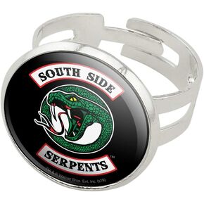 GRAPHICS & MORE Riverdale South Side Serpents Silver Plated Adjustable Novelty Ring