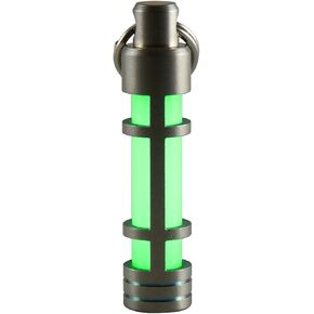 Embrite Glow Fob - تيتانيوم - يتوهج في الظلام - Green Embrite Glow Pellet - ملحقات سلسلة المفاتيح - حمل يومي - مفتاح Fob - عصي متوهجة - هدايا للرجال