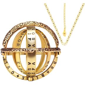 Astronomical Sphere Ring Folding Ball For Men Women Gold Vintage Unique Gothic Ring That Unfolds Into An Astronomical Sphere Necklace Pendant Jewelry