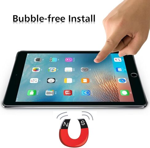 TANTEK [واقي شاشة مكون من عبوتين متوافق مع iPad Pro 10.5 بوصة، طبقة من الزجاج المقسى، فائق الوضوح، مضاد للخدش، خالٍ من الفقاعات، متوافق مع قلم Apple in Kuwait