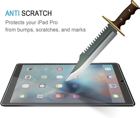 TANTEK [واقي شاشة مكون من عبوتين متوافق مع iPad Pro 10.5 بوصة، طبقة من الزجاج المقسى، فائق الوضوح، مضاد للخدش، خالٍ من الفقاعات، متوافق مع قلم Apple in Kuwait