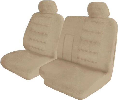 BDK SC-640-BG Pick-up 60/40 Beige Split Bench Premium Regal Custom Seat Cover with Opening Center Armrest Adj. Headrest, 1 Pack in Saudi Arabia