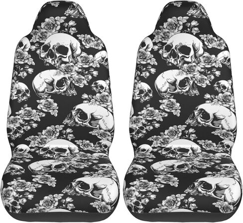 2 PCS Car Seat Covers Vehicle Cushion Protector, Auto Interior Accessories Universal Fit Most Car, Truck, SUV, or Van Butterfly in Saudi Arabia