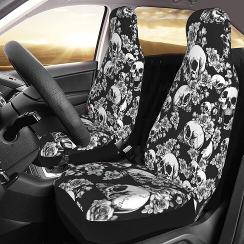 2 PCS Car Seat Covers Vehicle Cushion Protector, Auto Interior Accessories Universal Fit Most Car, Truck, SUV, or Van Butterfly in Saudi Arabia