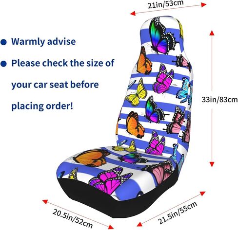 قطعتان من أغطية مقاعد السيارة الأمامية للنساء، واقي مقعد السيارة العالمي باللون الأسود الفطري in Kuwait