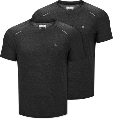 33,000ft Men's Workout Shirts Dry Fit Moisture Wicking Performance Short Sleeve Active Athletic Shirts for Men in Saudi Arabia