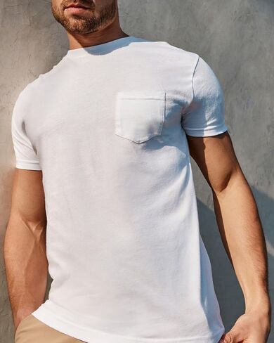تي شيرت INTO THE AM Pocket للرجال مقاس S - 4XL تي شيرت رجالي بأكمام قصيرة مناسب للجيب in Saudi Arabia