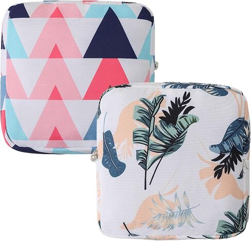 2PCS Mini Makeup Bag,Cute Pocket Cosmetic Bag,Portable Small Make Up Bags for Women,Travel Cosmetic Bag Small Makeup Pouch,Mini storage bag for Sanitary pad,coin,lipstick,jewelry in Saudi Arabia