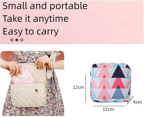 2PCS Mini Makeup Bag,Cute Pocket Cosmetic Bag,Portable Small Make Up Bags for Women,Travel Cosmetic Bag Small Makeup Pouch,Mini storage bag for Sanitary pad,coin,lipstick,jewelry in Saudi Arabia