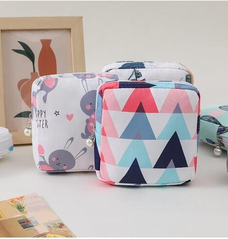 2PCS Mini Makeup Bag,Cute Pocket Cosmetic Bag,Portable Small Make Up Bags for Women,Travel Cosmetic Bag Small Makeup Pouch,Mini storage bag for Sanitary pad,coin,lipstick,jewelry in Saudi Arabia