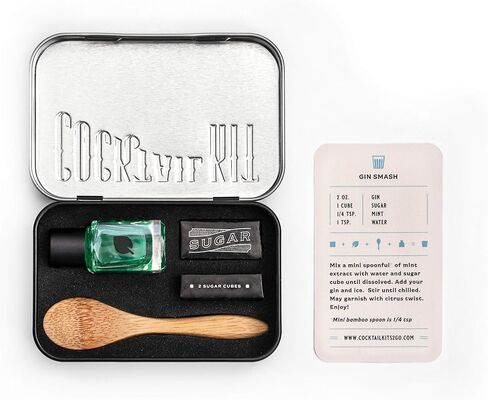Cocktail Set for Craft Cocktail Lovers - Mixology and Craft Travel Kit - Crafted in USA - Gift Box for All Occasions (Champagne) in Saudi Arabia