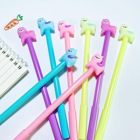 Animal Cute Dinosaurs Gel Ink Pen Cute Kawaii Black Writing Pens Ballpoint Black Ink Gel Pen Party Gifts Gel Ink Pens Funny School Stationery Office Supplies(8PCS in Saudi Arabia